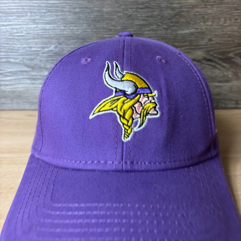 Minnesota Vikings Hat Cap Snap Back Purple NFL Football Miller Lite Adjustable